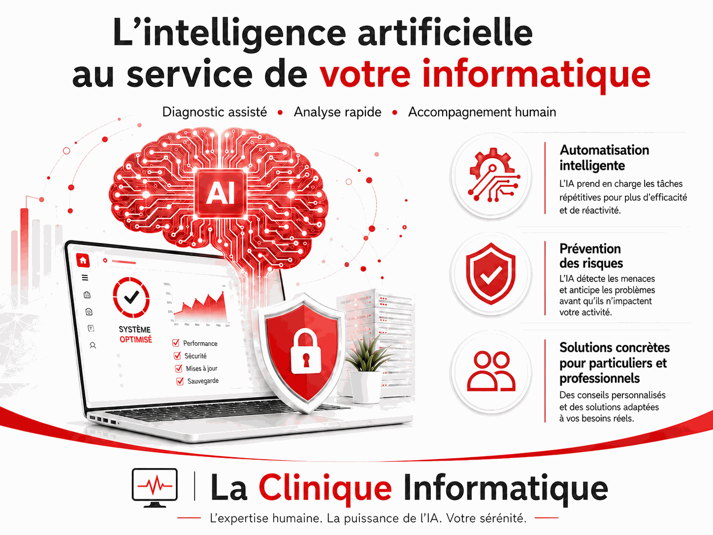 L'intelligence artificielle au service de votre informatique — La Clinique Informatique